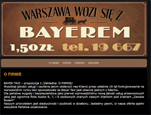 Tablet Screenshot of bayertaxi.com